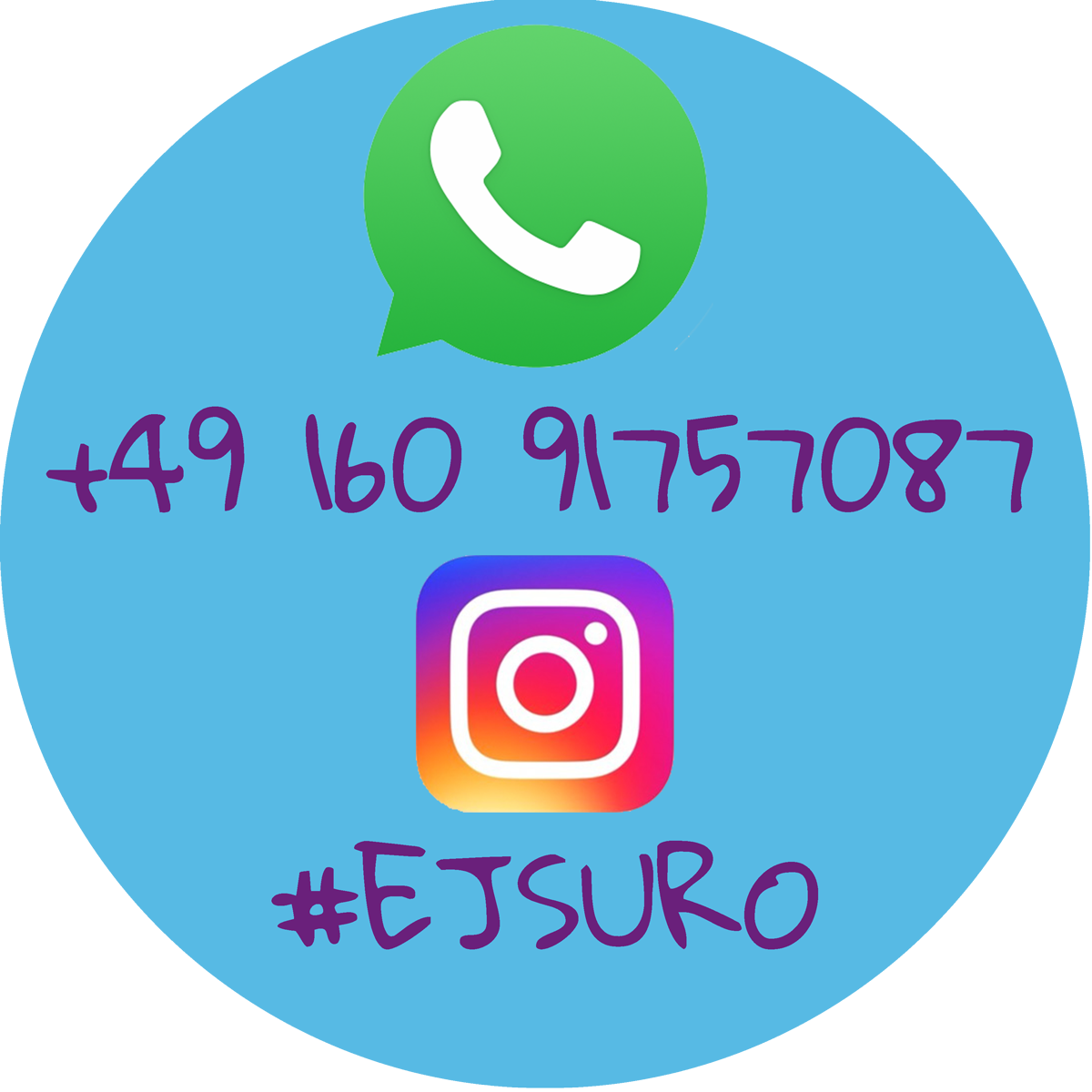 Auch bei WhatsApp #ejsuro auf Instagram abonieen
